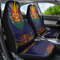 Haiti Flag Traditional Dashiki Car Seat Cover Black Color