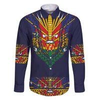 Haiti Flag Traditional Dashiki Family Matching Puletasi and Hawaiian Shirt Black Color