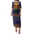 Haiti Flag Traditional Dashiki Family Matching Puletasi and Hawaiian Shirt Black Color