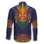 Haiti Flag Traditional Dashiki Family Matching Short Sleeve Bodycon Dress and Hawaiian Shirt Black Color