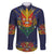 Haiti Flag Traditional Dashiki Family Matching Summer Maxi Dress and Hawaiian Shirt Black Color