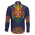 Haiti Flag Traditional Dashiki Family Matching Summer Maxi Dress and Hawaiian Shirt Black Color