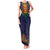 Haiti Flag Traditional Dashiki Family Matching Tank Maxi Dress and Hawaiian Shirt Black Color