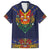 Haiti Flag Traditional Dashiki Hawaiian Shirt Black Color