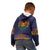 Haiti Flag Traditional Dashiki Kid Hoodie Black Color