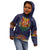 Haiti Flag Traditional Dashiki Kid Hoodie Black Color