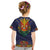 Haiti Flag Traditional Dashiki Kid T Shirt Black Color