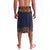 Haiti Flag Traditional Dashiki Lavalava Black Color