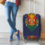 Haiti Flag Traditional Dashiki Luggage Cover Black Color