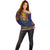 Haiti Flag Traditional Dashiki Off Shoulder Sweater Black Color