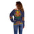 Haiti Flag Traditional Dashiki Off Shoulder Sweater Black Color
