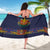 Haiti Flag Traditional Dashiki Sarong Black Color
