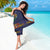 Haiti Flag Traditional Dashiki Sarong Black Color