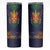 Haiti Flag Traditional Dashiki Skinny Tumbler Black Color