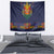 Haiti Flag Traditional Dashiki Tapestry Black Color