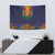Haiti Flag Traditional Dashiki Tapestry Black Color