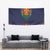 Haiti Flag Traditional Dashiki Tapestry Black Color
