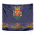 Haiti Flag Traditional Dashiki Tapestry Black Color