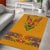 Haiti Flag Traditional Dashiki Area Rug Yellow Color