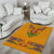 Haiti Flag Traditional Dashiki Area Rug Yellow Color