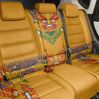 Haiti Flag Traditional Dashiki Back Car Seat Cover Yellow Color
