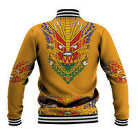 Haiti Flag Traditional Dashiki Baseball Jacket Yellow Color