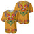 Haiti Flag Traditional Dashiki Baseball Jersey Yellow Color