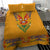 Haiti Flag Traditional Dashiki Bedding Set Yellow Color