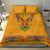 Haiti Flag Traditional Dashiki Bedding Set Yellow Color