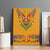 Haiti Flag Traditional Dashiki Canvas Wall Art Yellow Color