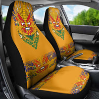 Haiti Flag Traditional Dashiki Car Seat Cover Yellow Color