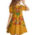 Haiti Flag Traditional Dashiki Family Matching Puletasi and Hawaiian Shirt Yellow Color