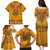Haiti Flag Traditional Dashiki Family Matching Puletasi and Hawaiian Shirt Yellow Color