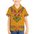 Haiti Flag Traditional Dashiki Family Matching Tank Maxi Dress and Hawaiian Shirt Yellow Color