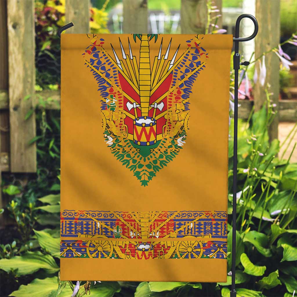 Haiti Flag Traditional Dashiki Garden Flag Yellow Color