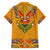 Haiti Flag Traditional Dashiki Hawaiian Shirt Yellow Color