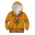 Haiti Flag Traditional Dashiki Kid Hoodie Yellow Color