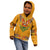Haiti Flag Traditional Dashiki Kid Hoodie Yellow Color