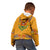 Haiti Flag Traditional Dashiki Kid Hoodie Yellow Color