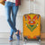 Haiti Flag Traditional Dashiki Luggage Cover Yellow Color