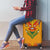 Haiti Flag Traditional Dashiki Luggage Cover Yellow Color