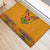 Haiti Flag Traditional Dashiki Rubber Doormat Yellow Color