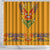 Haiti Flag Traditional Dashiki Shower Curtain Yellow Color
