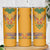 Haiti Flag Traditional Dashiki Skinny Tumbler Yellow Color