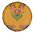 Haiti Flag Traditional Dashiki Spare Tire Cover Yellow Color