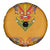 Haiti Flag Traditional Dashiki Spare Tire Cover Yellow Color