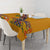 Haiti Flag Traditional Dashiki Tablecloth Yellow Color