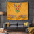 Haiti Flag Traditional Dashiki Tapestry Yellow Color