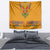 Haiti Flag Traditional Dashiki Tapestry Yellow Color