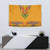 Haiti Flag Traditional Dashiki Tapestry Yellow Color